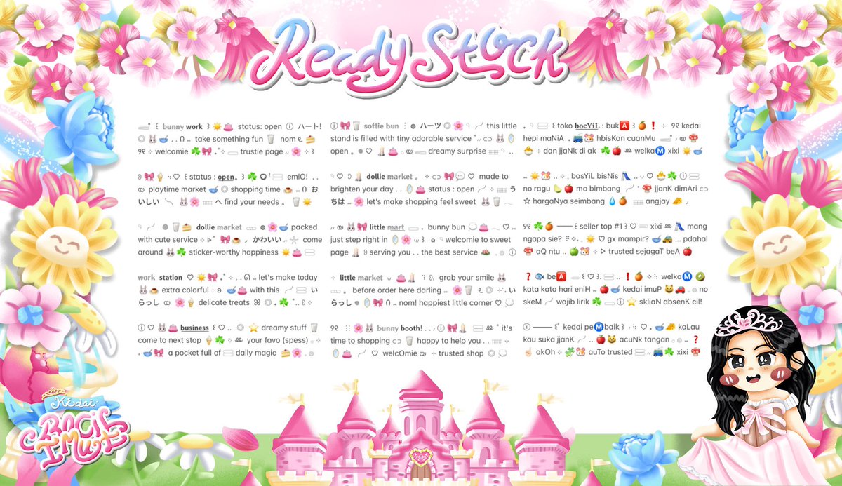 umbqi's tweet photo. ⠀
⸝⸝  🎀  യ₊  help retweet?  thank you !  𓐍  

💭 𖣠  ⊹  . .  haloo sobat imut  𓈀 ☀️☘️ ♡  kath dropped  🥣  ◎  FLASH SALE wording ready stock ˚⸝⸝  🍰🌸 with price  ꒰ IDR. 2.5OO—https://t.co/cAs0CaNtJZ ꒱  Ი ⑅ 🐰 ⟡  scroll for more details  👛🧁  ◠  ꕤ 

 ..  ミ  💌  ⟡ #zonauang  𖠗
⠀