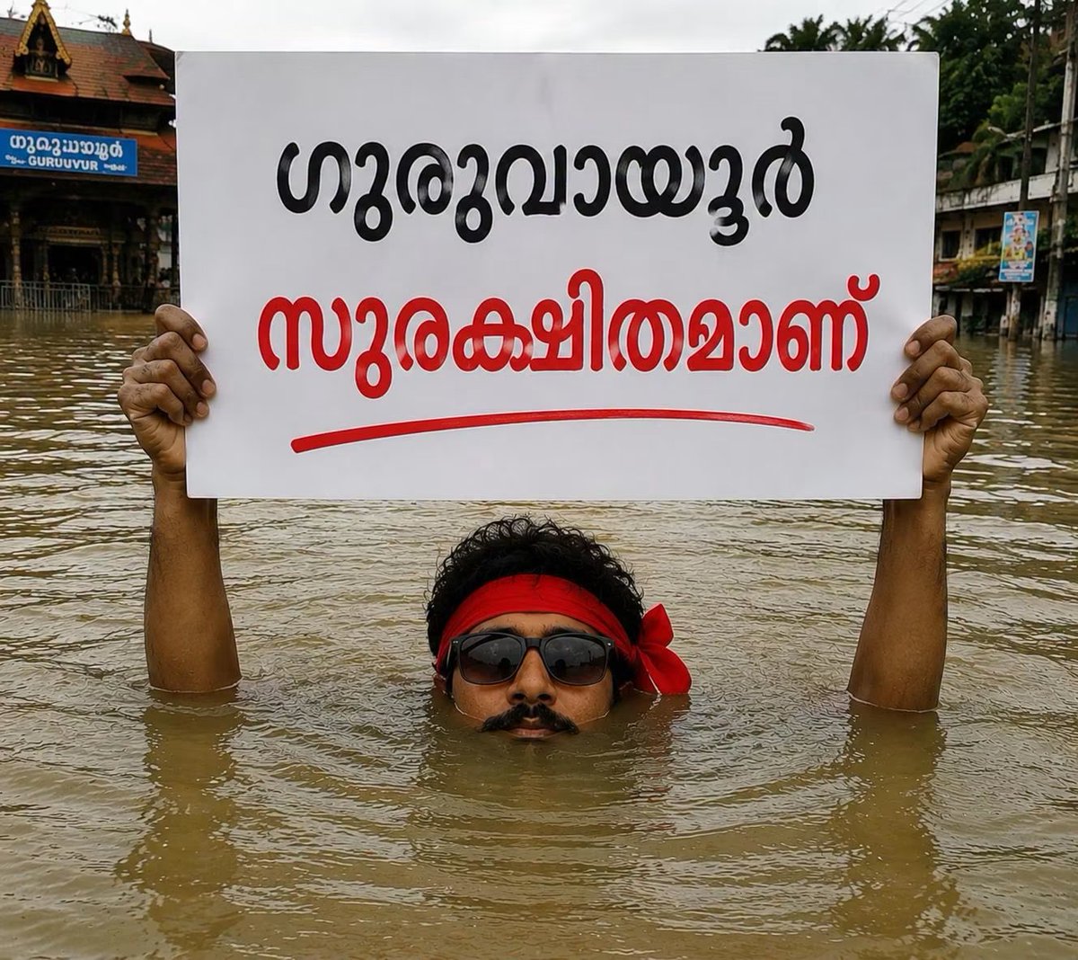 RightwaveBharat's tweet photo. ആയിരക്കണക്കിന് ഭക്തജനങ്ങൾ ദിവസേന എത്തുന്ന ഗുരുവായൂരിൽ ഒരു മണിക്കൂർ മഴ പെയ്താൽ പോലും രൂക്ഷമായ വെള്ളക്കെട്ട് രൂപപ്പെടുന്നു.

ഇതിന് കാരണക്കാർ, വർഷങ്ങളായി ഗുരുവായൂരിനെ പ്രതിനിധീകരിച്ച ജനപ്രതിനിധികളുടെ വികസന വീഴ്ചയും ഭരണപരമായ അനാസ്ഥയുമാണ് 

ഗുരുവായൂരിന് ശാശ്വതമായ വെള്ളക്കെട്ട് പരിഹാരം വേണം. ഭക്തർക്കും നാട്ടുകാർക്കും സുരക്ഷിതവും സൗകര്യപ്രദവുമായ നഗരമാണ് വേണ്ടത്. 

തുടർച്ചയായി 15 വർഷം ഇടത് എംഎൽഎ ആയിരുന്ന കെ വി അബ്ദുൽഖാദർ തുടർച്ചയായി രണ്ടാമതും വിജയിച്ച എൻ കെ അക്ബർ 30 വർഷമായി ഗുരുവായൂർ മുനിസിപ്പാലിറ്റി ഭരിക്കുന്ന സിപിഎം  നെ ഒക്കെ ഗുരുവായൂർ നിവാസികൾ ഈ സമയത്ത് ഓർക്കുന്നത് നല്ലതാണ്
