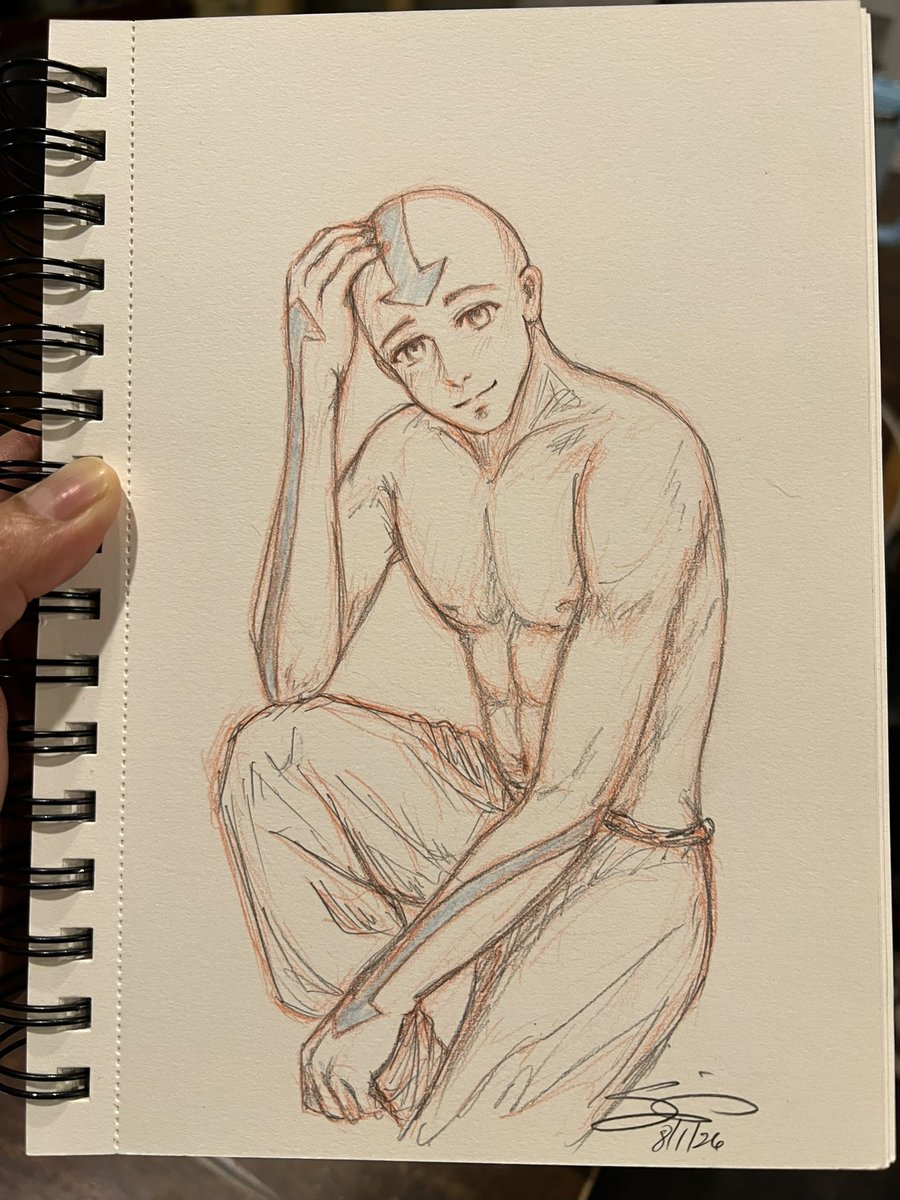 sariochan's tweet photo. We have today’s Procrastination Prevention Challenge with Q ! Avatar Aang! He’s taking a break from some training. 💨 This challenge will take a bit of a break since I’m getting ready for NDK. Maybe I’ll post some wips if people are interested?#aang #avatarthelastairbender https://t.co/xlWbpPKxmZ