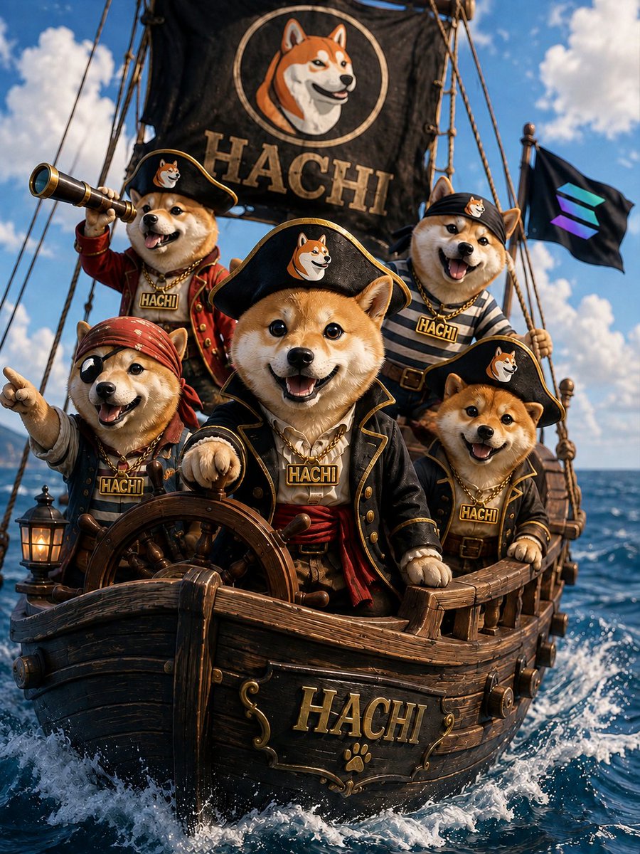 Chain_Momentum's tweet photo. โ Legends aren't born in calm waters. They're forged in the storm. ๐
One crew. One mission. One unstoppable spirit.
Ride every wave with courage, loyalty, and conviction.
The journey has just begun. ๐๐ดโโ ๏ธ $HACHI #SOL #CoinMeme https://t.co/mRfKB6GcHP