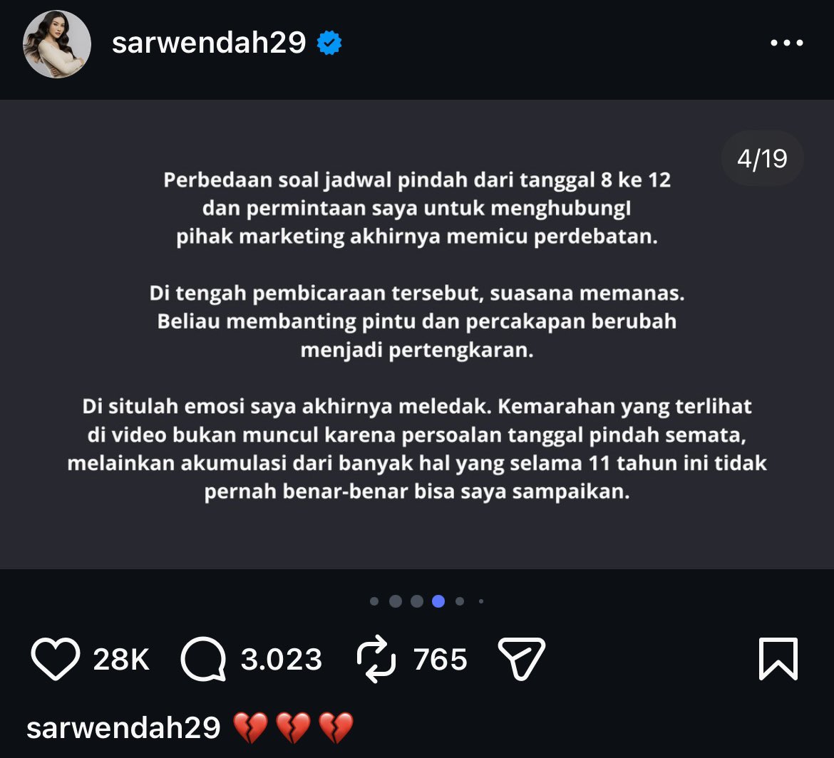 txtkaryawan's tweet photo. BREAKING NEWS

Sarwendah baru saja membuka penyebab percerceraian dia sama Ruben Onsu 😳 https://t.co/u5BSS9axsg