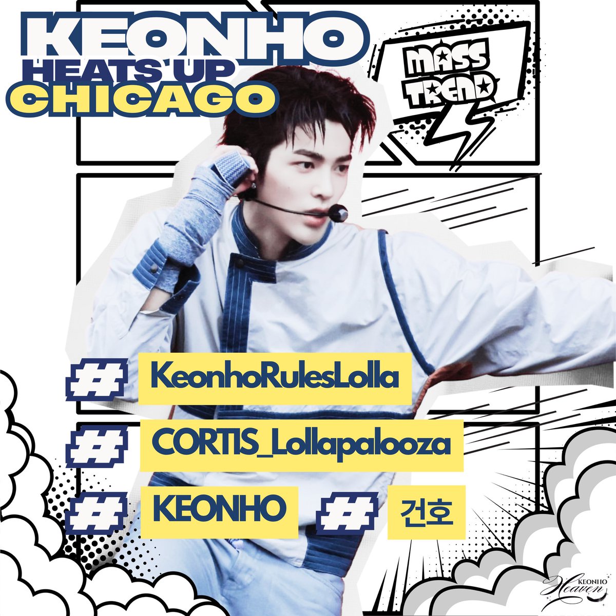 hipKEONpo's tweet photo. HASHTAG PARTY: ONE MORE PUSH ‼️

Let’s keep the Lollapalooza hype alive for Keonho! One more push for the HOGAN EFFECT ❤️‍🔥
🎯 Target: no limit

KEONHO HEATS UP CHICAGO

#KeonhoRulesLolla
#CORTIS_Lollapalooza
#KEONHO #건호 https://t.co/f7dFwg2ZXy