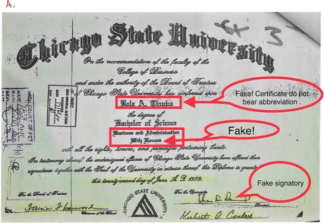 EnebeliJaphet's tweet photo. Meet Nigeria's President:

Different birth dates
Primary School - Unknown
Secondary School - Unknown
University - 'Forged Certificate' contested in court.
Village - Unknown
Siblings - Not really known
Profession: Politician

We are finished! https://t.co/TnFXJbwR9r