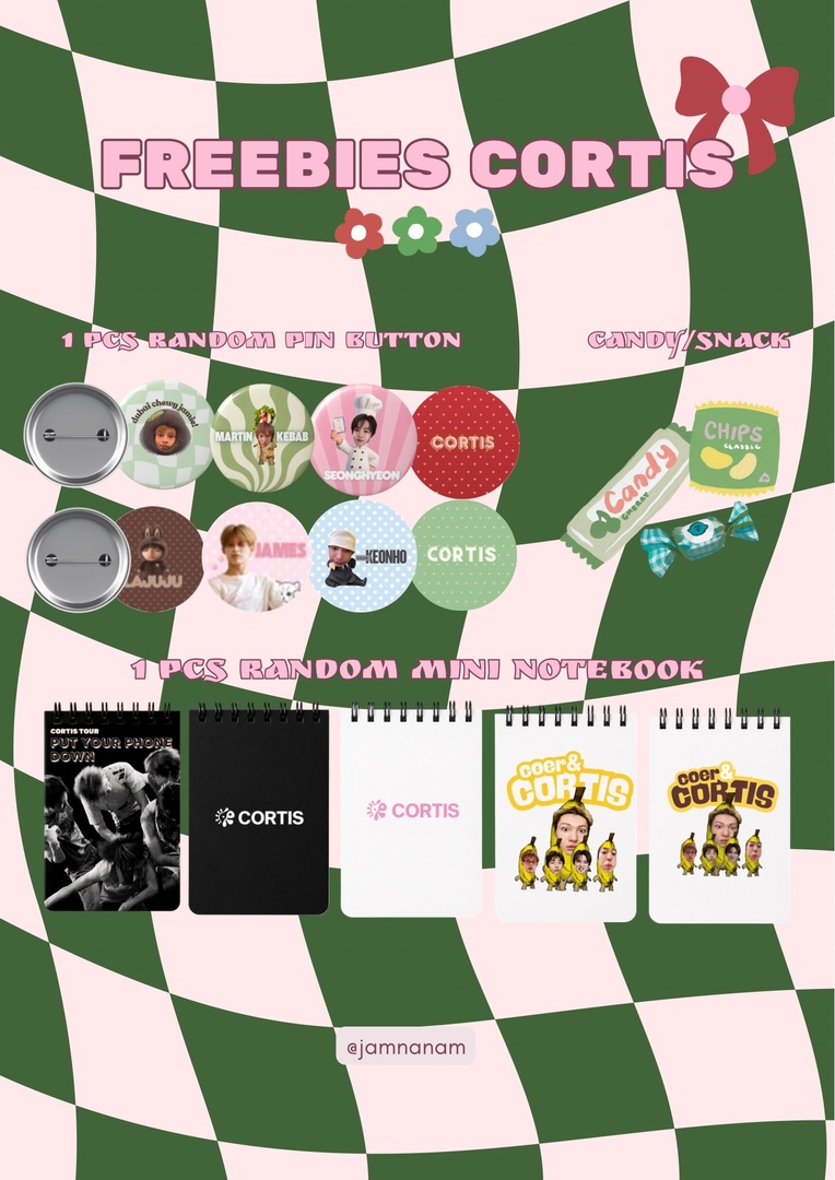 cortisfess's tweet photo. corfess!(interest check)
dalam rangka 1st anniversary cortis &amp; pypd tour. aku mau berbagi freebies untuk teman timun
untuk klaim online bisa drop pretty usn kalian buat di tag ya!!
kalian juga bisa dapetin freebies ini di event nobar pypd coer Lampung tanggal 23 Agustus nanti😻✨ https://t.co/wleP32z7nX