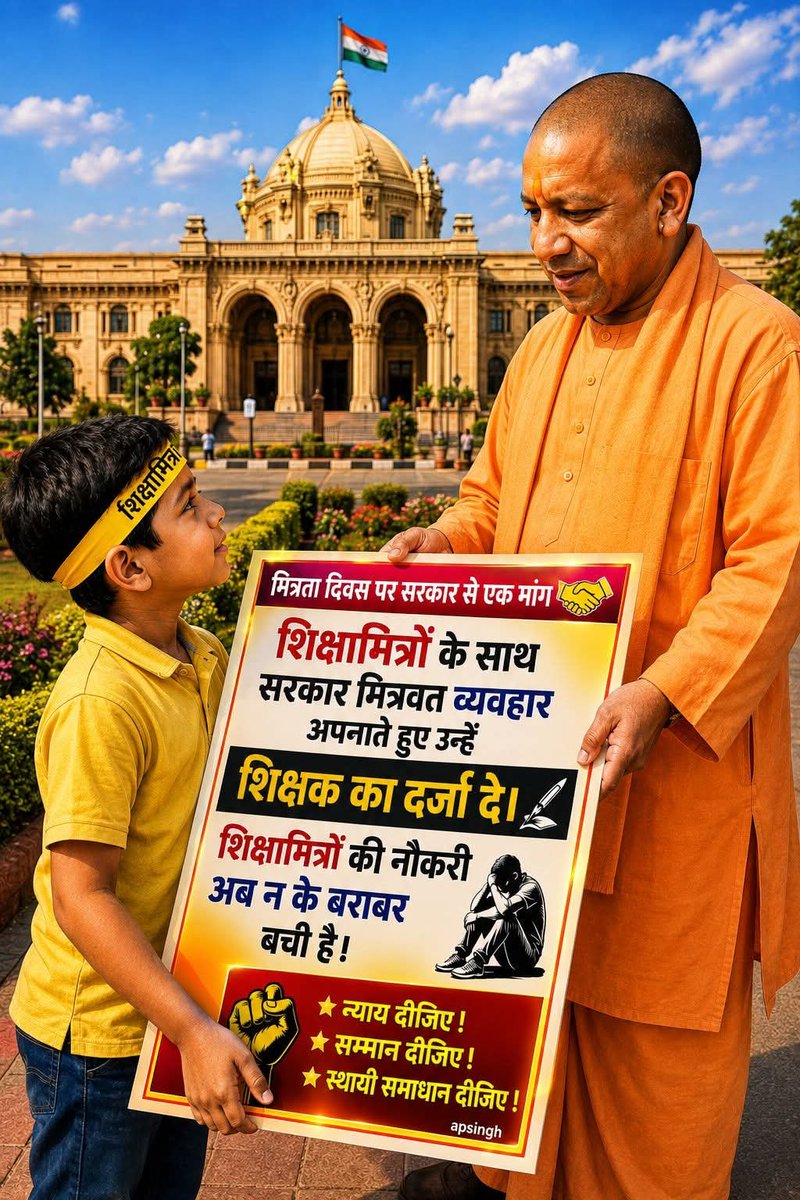 Amarnath8175's tweet photo. मा० मुख्यमंत्री 
@myogiadityanath जी 🙏 
#शिक्षामित्रों को प्रशिक्षित वेतनमान दीजिए 🙏 
@BJP4India 
@BJP4UP 
@thisissanjubjp 
@ShrichandSharma 
@rajendradev6 
@Aamitabh2 
@shivkmishra https://t.co/ubbzCJxCQd
