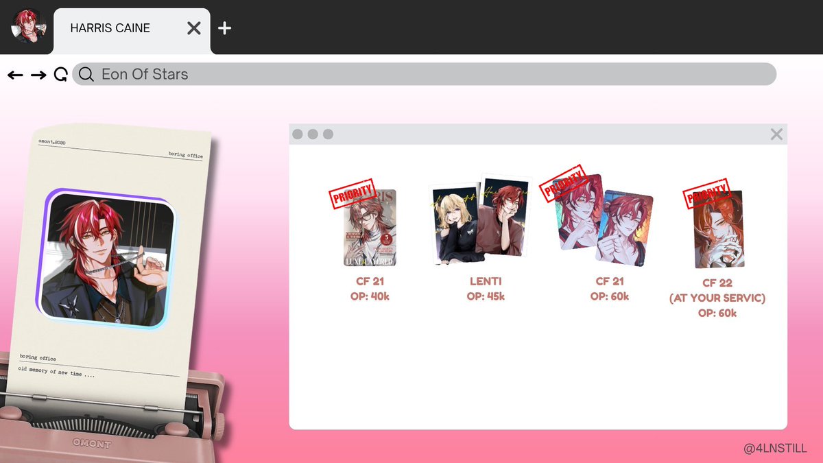 maermgv's tweet photo. WTB! kalo ada yang mau lepas pliss dm aku.. dari kemarin nyari, ada nya yang bundle teruss. Kalo ada yang mau lepasin selain priority nya bolehh banget. (Tidak menerima bundle, ovp)
maaf kalo ada penulisan yang salah🙏🏻
#warungeos #eosell https://t.co/Yu95E8QtPm