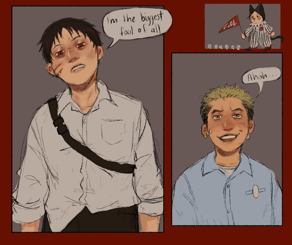 AlternateMotive's tweet photo. #ajinweek26 day 2- the fool https://t.co/G5ePinnMrl
