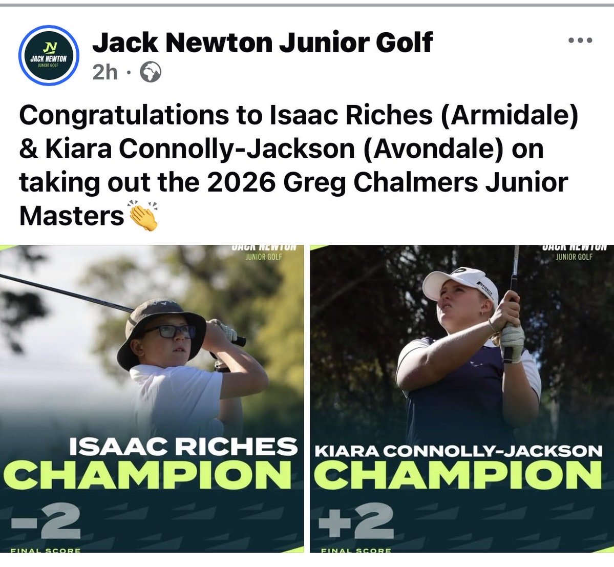 GregChalmersPGA's tweet photo. Another Greg Chalmers Junior Masters is in the books and many congratulations to these legends on taking home the chocolates! Great to see all the youngsters competing at my original club. Many thx to @ShellyBeachGolf  and @JNJGTOUR https://t.co/G4gAAgXrJq