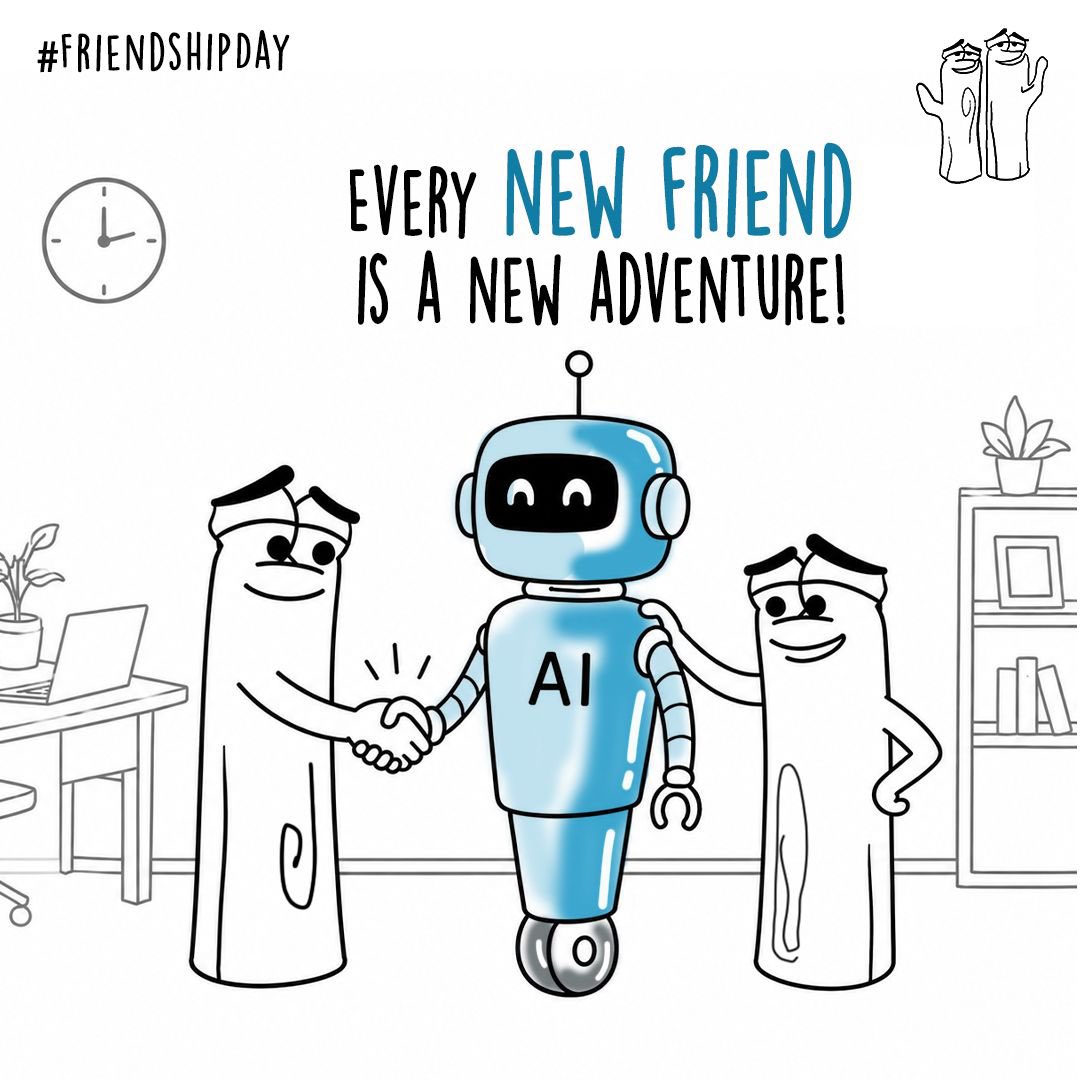 DoLogOfficial's tweet photo. Upgrading the circle. 🤖

#dolog #dologekkahani #topical #topicalspot #friendshipsday 

[Do Log, Agency, Agency life, Friends, Friendships day, Ai] https://t.co/rhE3Ri6yiz