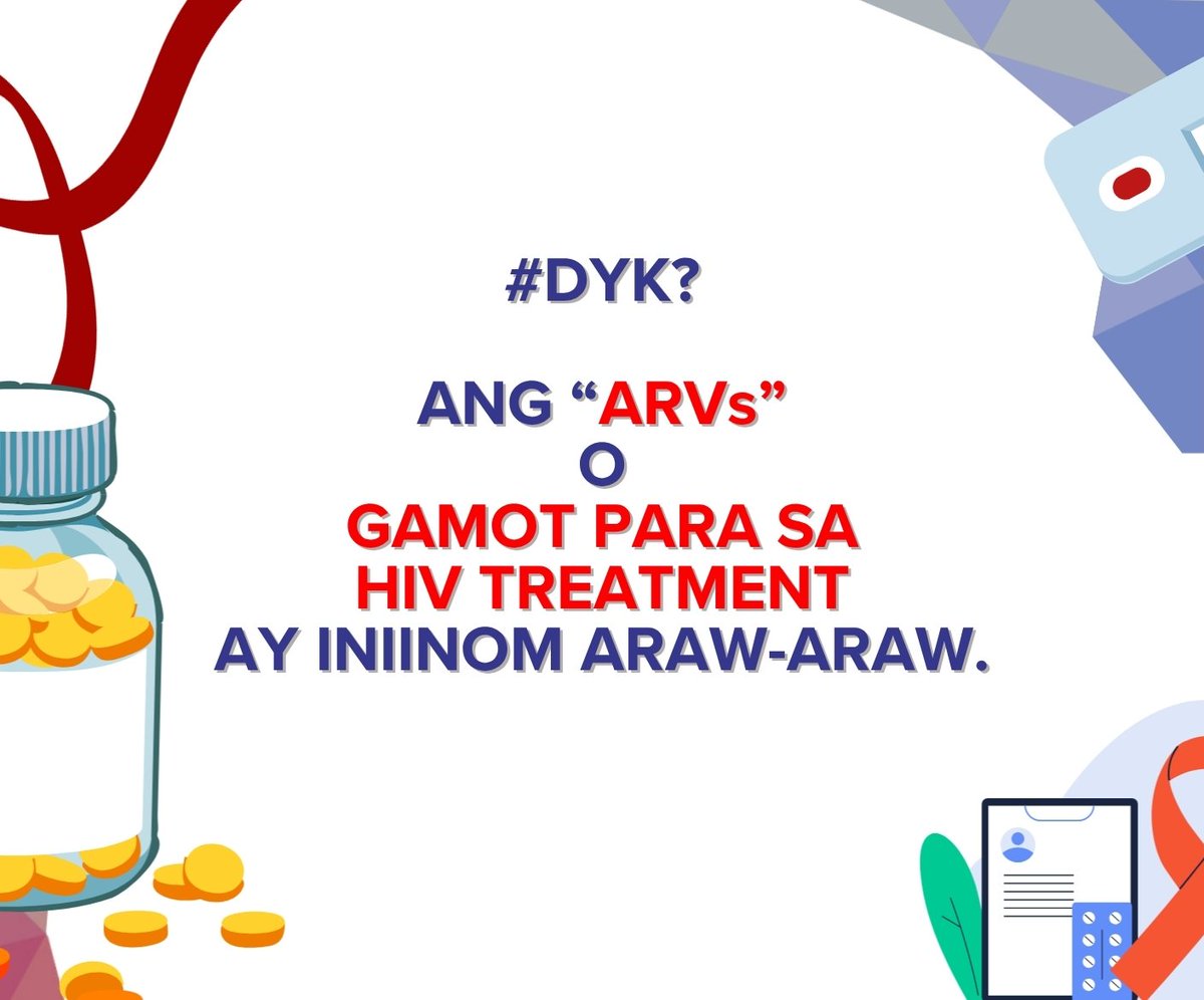 SailClinics's tweet photo. #DYK? Did you know na daily at for life ang pag-inom ng ARVs sa HIV treatment? 💊🩸

Marami pang pwedeng malaman tungkol sa HIV treatment. 🥰 And get FREE HIV services sa #SAILClinics!

Magschedule ka lang sa https://t.co/xbvJSAAn4F. ⛵️
#TogetherWeSAIL!
https://t.co/FE8O0InXLO https://t.co/gXD79mWBv8