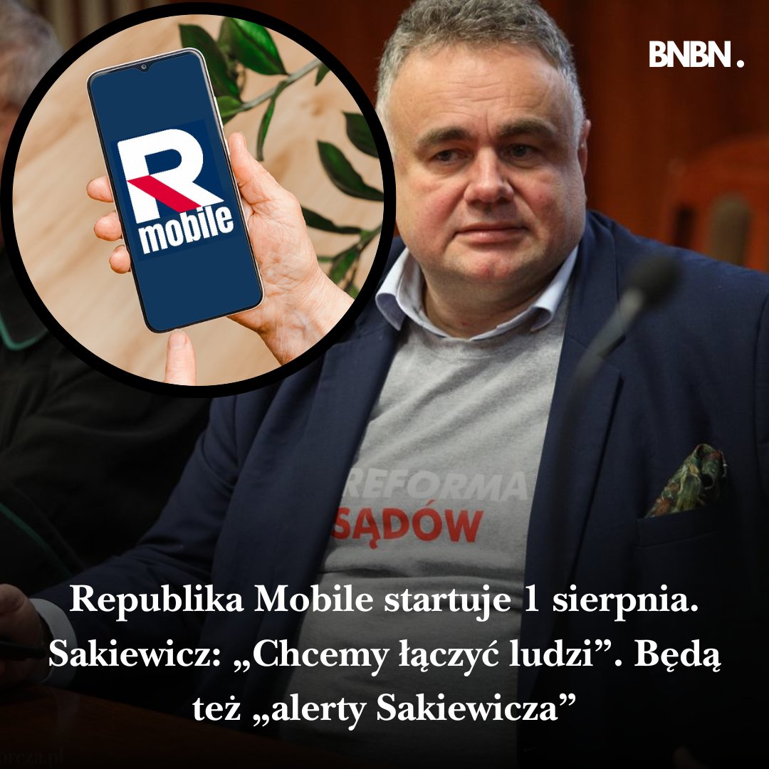 bnbnpolska's tweet photo. Telewizja Republika ogłosiła w sobotę start własnej sieci komórkowej – Republika Mobile. Datę uruchomienia wybrano nieprzypadkowo.
#RepublikaMobile #Sakiewicz #TelewizjaRepublika https://t.co/jILQAVMx6f