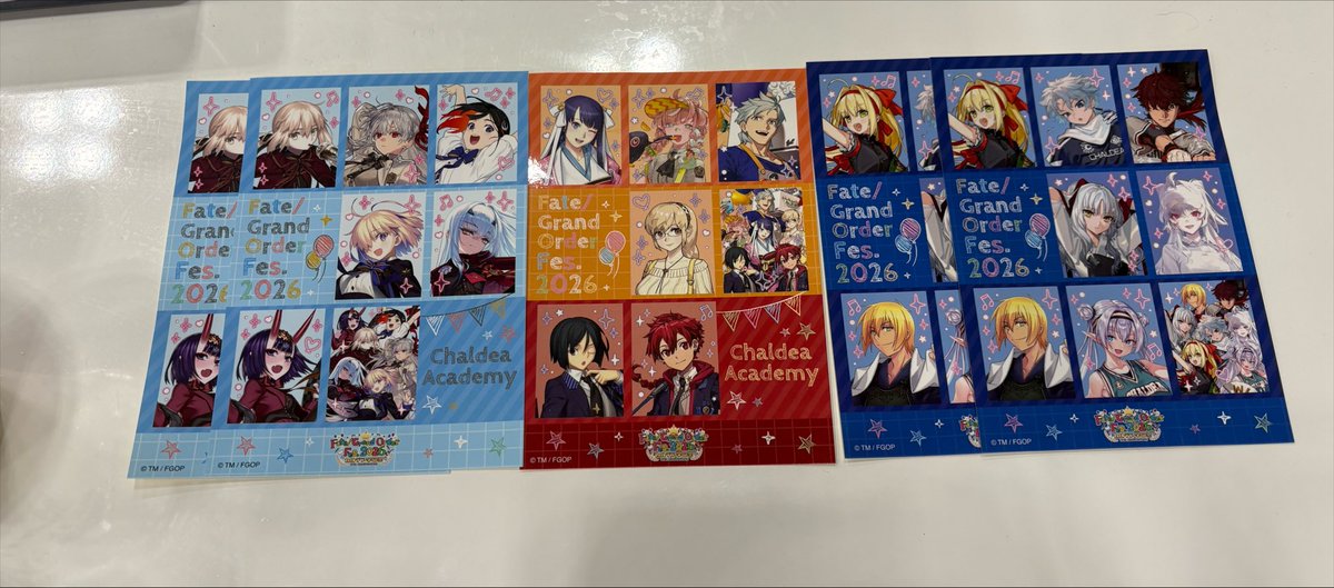 wrvki's tweet photo. FGOフェス ランダムシールシート 交換

【譲】
画像1、2枚目

【求】
画像3枚目

会場にて手渡しでの交換希望
検索からもお気軽にお声掛けください https://t.co/8iNFP1VAeH
