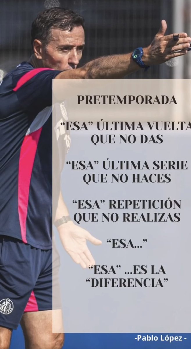 pablolopez111's tweet photo. Pretemporada 

“Esa…esa es la diferencia” https://t.co/3V0a4TqKj6
