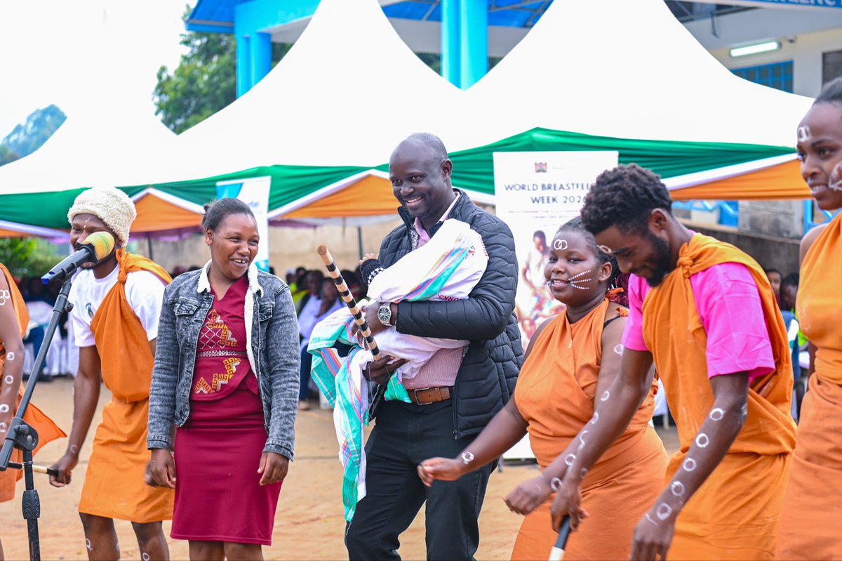 MOH_Kenya's tweet photo. The Ministry of Health on saturday launched World Breastfeeding Week 2026 at Kigumo Sub-County Hospital in Murang’a County under the theme, “Breastfeeding for a Sustainable Start in Life; Strengthen What Works.”

Speaking on behalf of the Principal Secretary for Public Health and Professional Standards, Dr. Norbert Abuya said Kenya has made significant progress in improving infant nutrition, with 60% of infants under six months exclusively breastfed, exceeding the World Health Assembly target of 50%.

He said the Government remains committed to improving maternal, infant and young child nutrition through strong policy leadership, support to counties and the deployment of more than 107,800 Community Health Promoters to strengthen services at the community level.

Dr. Abuya noted that while progress has been made, only 60% of newborns are breastfed within the first hour of birth, despite 89% of deliveries being attended by skilled health personnel. He said addressing these gaps will require stronger breastfeeding support and improved quality of newborn care.

He called on county governments, healthcare workers, employers, development partners, communities and families to work together to protect, promote and support breastfeeding, ensuring every child gets the healthiest possible start in life.