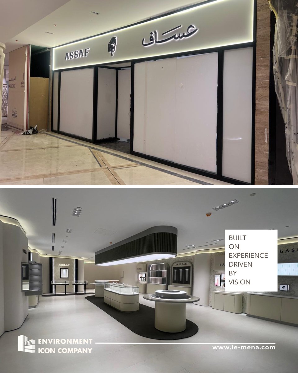 EnvironmentIcon's tweet photo. Progress in every detail

The ASSAF store is nearing completion, with only the final touches remaining.

Stay tuned for the final reveal

#EnvironmentIcon #ProjectUpdate #RetailFitOut #WorkInProgress #ComingSoon #InteriorFitOut #ASSAF https://t.co/U32MB0cKjO