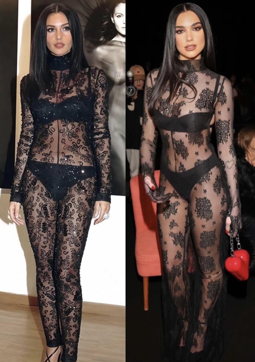 HollywoodCave's tweet photo. who is more attractive 

monica bellucci                  or                 dua lipa https://t.co/mY65bvIF0U