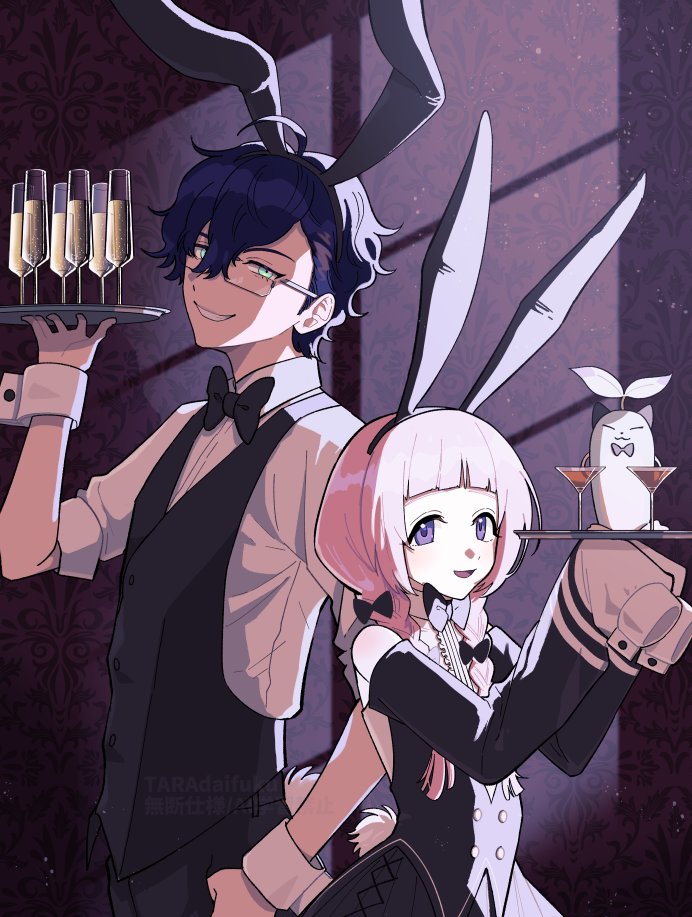 TARAdaifuku's tweet photo. バニーの日🥼🦩

⚠️持っているのはジュースです/二次創作衣装 https://t.co/l7e6pySaye