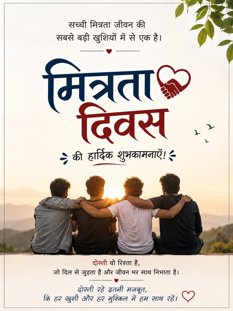 HammermanAutos's tweet photo. मित्रता दिवस की हार्दिक शुभकामनाए 🙏💐

#मित्रता_दिवस https://t.co/Rpz7B1DCOZ