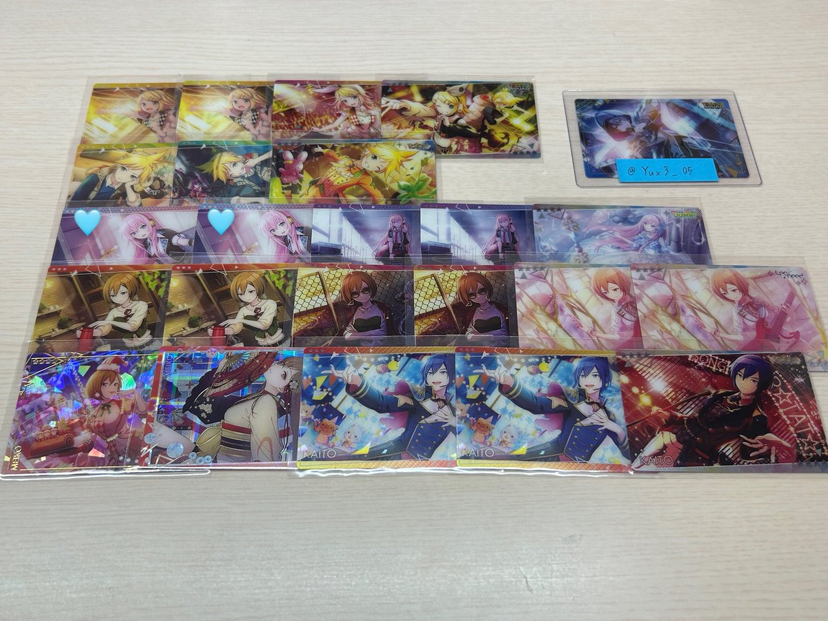 Yux3_05's tweet photo. 【交換＆買取】  プロセカ ウエハース

譲  画像1〜5
求  画像6の青柳冬弥  150円＋送料

🩵…目立ちませんが少し汚れあり
お声掛けの前にファンミ必読。
郵送での希望です。
検索からでもお気軽にお声掛けください。 https://t.co/6hhwsZZgVJ