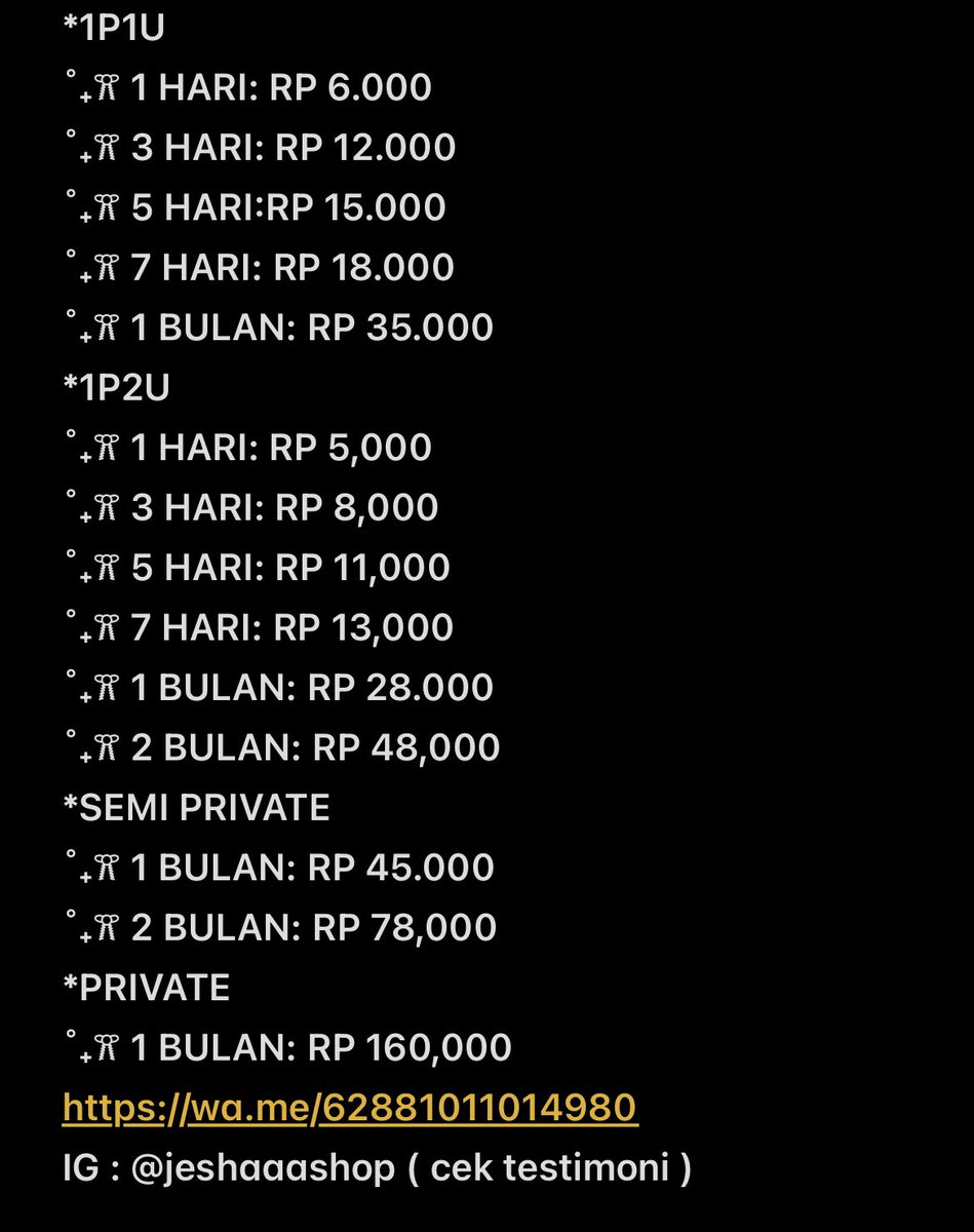jeshastoree4's tweet photo. @syasyakorokira marii kakk readyy semuaa yaa, klik wa di bioo https://t.co/4c8CHMdmiJ
