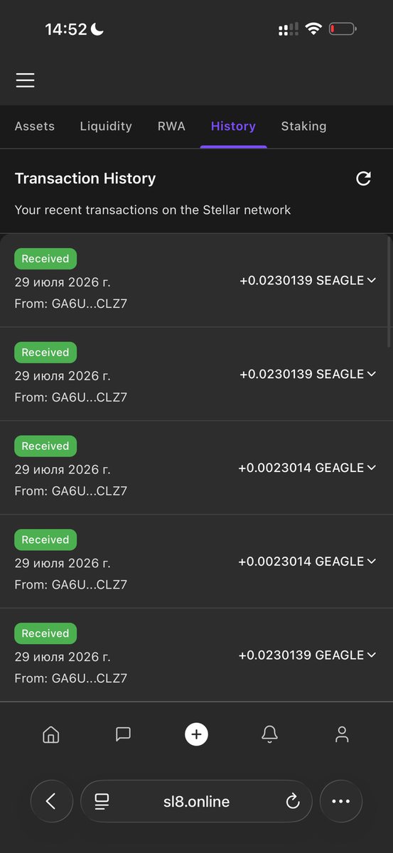 somebitcoin's tweet photo. Received my second SI8 staking payout. 

I receive $110 every 7 days. 

The best staking terms. Read the article. https://t.co/Txt3w5OZmH