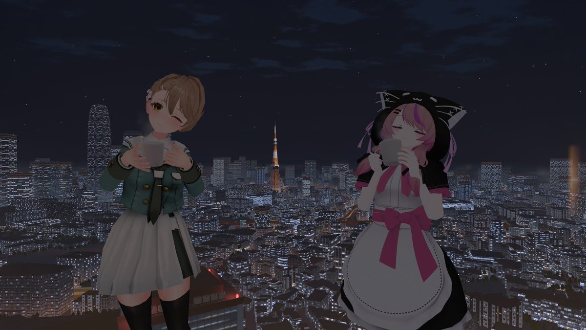 ginya_aria's tweet photo. 🌎️:夜煌 ~Yakou~ 
By: _飛燕_

 #VRChat https://t.co/m1Xto5tCqA