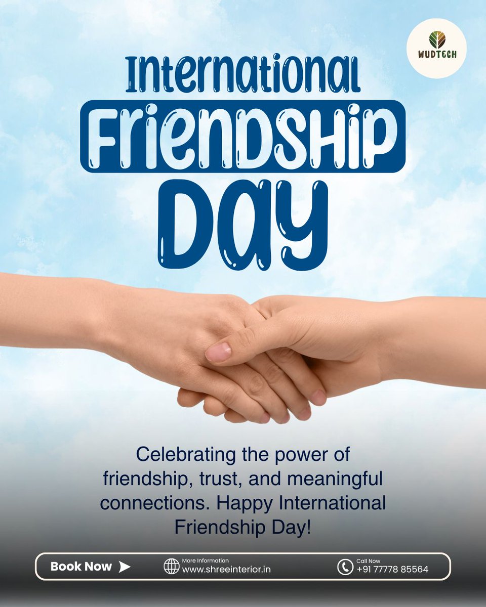 wudtech_india's tweet photo. **Happy Friendship Day!** 🌿✨

#HappyFriendshipDay #FriendshipDay #FriendsForever #CelebrateFriendship #TogetherWeGrow #ShreeInteriorWudtech #OfficeInteriors #HomeInteriors #ModularFurniture #InteriorDesign #WorkspaceDesign #NaviMumbai #Mumbai #Pune #DesignWithPurpose https://t.co/PvgDcEbOtl