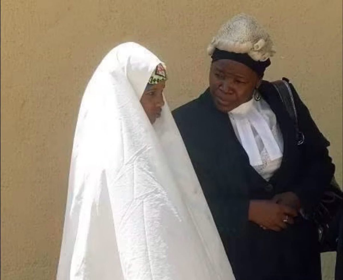 Amzee2020's tweet photo. This is Wasila Tasiu. She was 14 years old, from Kano State. She was completely uneducated and could neither read nor write.

Her parents and community forced her into marrying a 35-year-old man named Sani. She resisted, but they insisted and forced her anyway. 

Handed over to a man she never chose in a region where child marriage remains common despite existing laws, she felt she had no way out.

Days after the wedding, 35-year-old Sani invited about a dozen friends to his home to celebrate. Desperate, Wasila resorted to her inner child and listened to her instincts. 

She sent a seven-year-old girl to buy rat poison from the village market, mixed it into a dish of rice, and served it to the guests.

Sani and one friend died that same night. Two more guests died later in the hospital, and ten others were rushed for emergency treatment. The law, her parents, and the community had all failed her. 

Immediately after the poisoning occurred, the Sharia court targeted her, self-proclaimed Sheikhs issued fatwas against her, and all the local defenders of forced and child marriage came calling for her head.

The police arrested her. Because she could not write in English, her confession was recorded by an investigator and signed with her thumbprint. 

In court, prosecutors sought the death penalty, and the same seven-year-old girl who bought the poison was made to testify against her. Her father, who had forced her into the union, pleaded with the court to spare her life.

Northern lawyers abandoned her, they were all afraid of going against a community-sanctioned crime (forc6d ch!ld marriage) and wanted to keep their reputations intact. But a human-rights lawyer, guided by humanity rather than religious dogma stood up for her.

Wasila spent over a year in detention while her case dragged through Nigeria's courts. Finally, in 2015, the state dropped the charges, and a judge ordered her release.

Yet, not everyone welcomed the decision. Traditional leaders from her community demanded Diyya (blood money compensation) under Islamic law for each victim, and her defense lawyer faced open threats simply for defending her.

Was she a cold-blooded killer, or a helpless child left with no options? Was she born evil, or was she a victim made into a villain by a toxic community and failing parents?

When we campaign against ch!ld or forc6d marriage, we look at it from the perspective of the child not from the perspective of the pedophlle or his concocted religious and cultural justifications to exploit mlnors.

When a society strips a child of her agency and corner her into despair, it cannot pretend to be shocked when she uses the only weapon left to her. 

A system that legally protects the predator while demanding the execution of his captive is not executing justice, it is simply executing its own victims.

#SayNoToChildMarriage