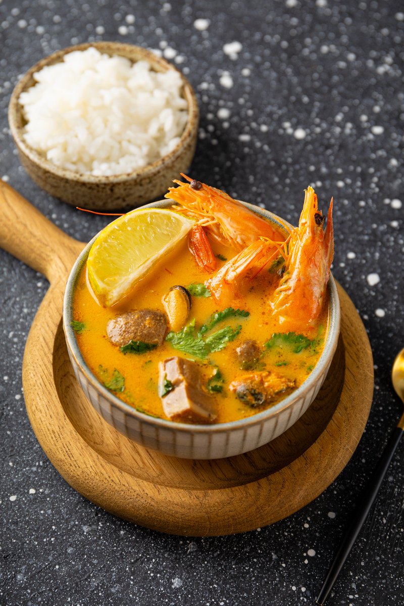 ErminiaFeloo's tweet photo. Just tried spicy tom yum goong from a hidden Thai spot in Brooklyn! Tangy, herb-packed flavor hits different than takeout—already planning my next visit https://t.co/C3iqCbOHII