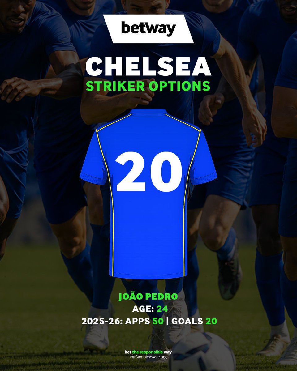 betway's tweet photo. Who leads the line for Chelsea this season? 🤔

18+ | Be Gamble Aware https://t.co/hBoxPhHvvE