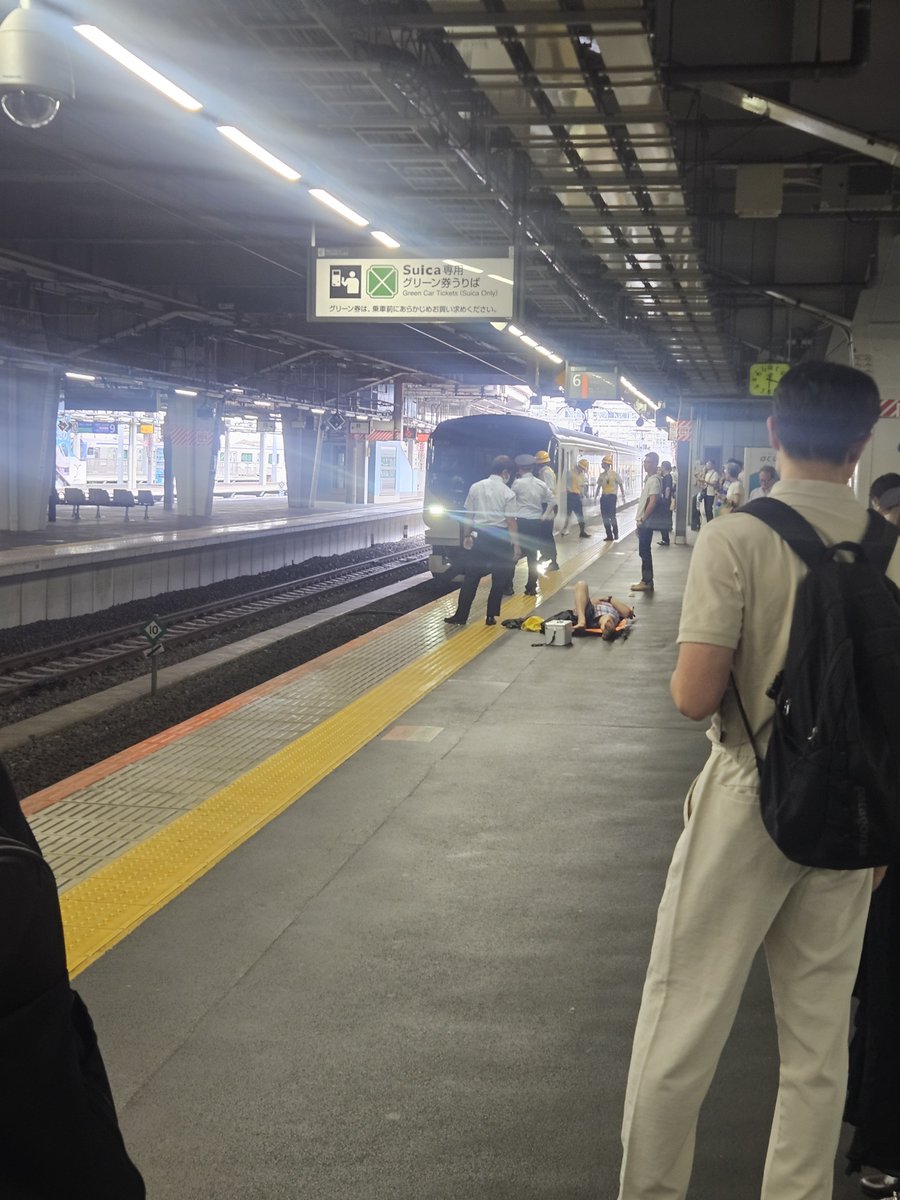 GSXR1000LLL's tweet photo. 品川駅で落ちた人回収された https://t.co/tzxl4wUyvA