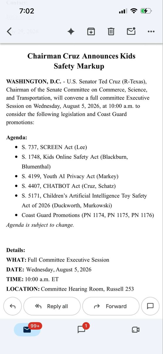 RealBunniBoo's tweet photo. Egregious Musty is doing a great job suppressing information about the US Senate about to vote on bills that "protect kids" on Aug 5th 😒😒
#screenact #kidsact https://t.co/n7qm9MtRiV