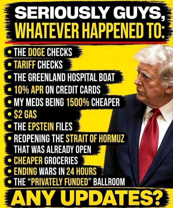 mmpadellan's tweet photo. Promises made.
Promises broken.

This drooling moron is only still president now because we're living in the stupidest timeline. https://t.co/OgQ4E3jmR8