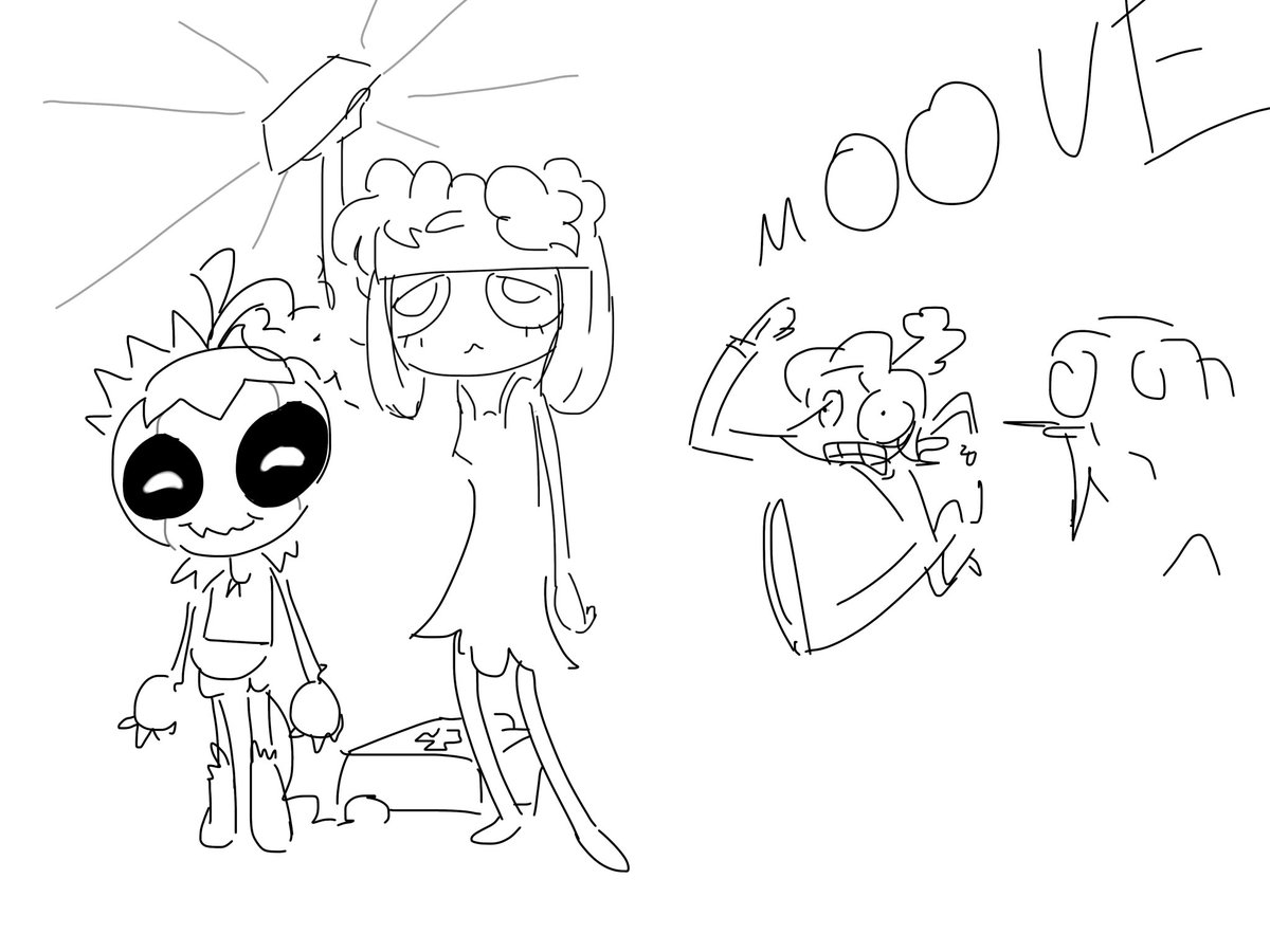 stinkymuffins's tweet photo. old drawing from a dandy’s world match https://t.co/xKoFQcgHe6