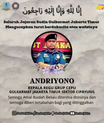 akunhewan's tweet photo. turut berduka cita atas wafatnya petugas damkar, Bp. Andriyono, saat menangani kebakaran di TPS jaktim. 🥀

dari rekaman warga di lokasi, terlihat kebakaran terjadi di tumpukan sampah yg sangat dekat dengan pemukiman.

kebakaran diduga bermula dari pembakaran ban di area TPS. https://t.co/ZJ1MEAPpNC