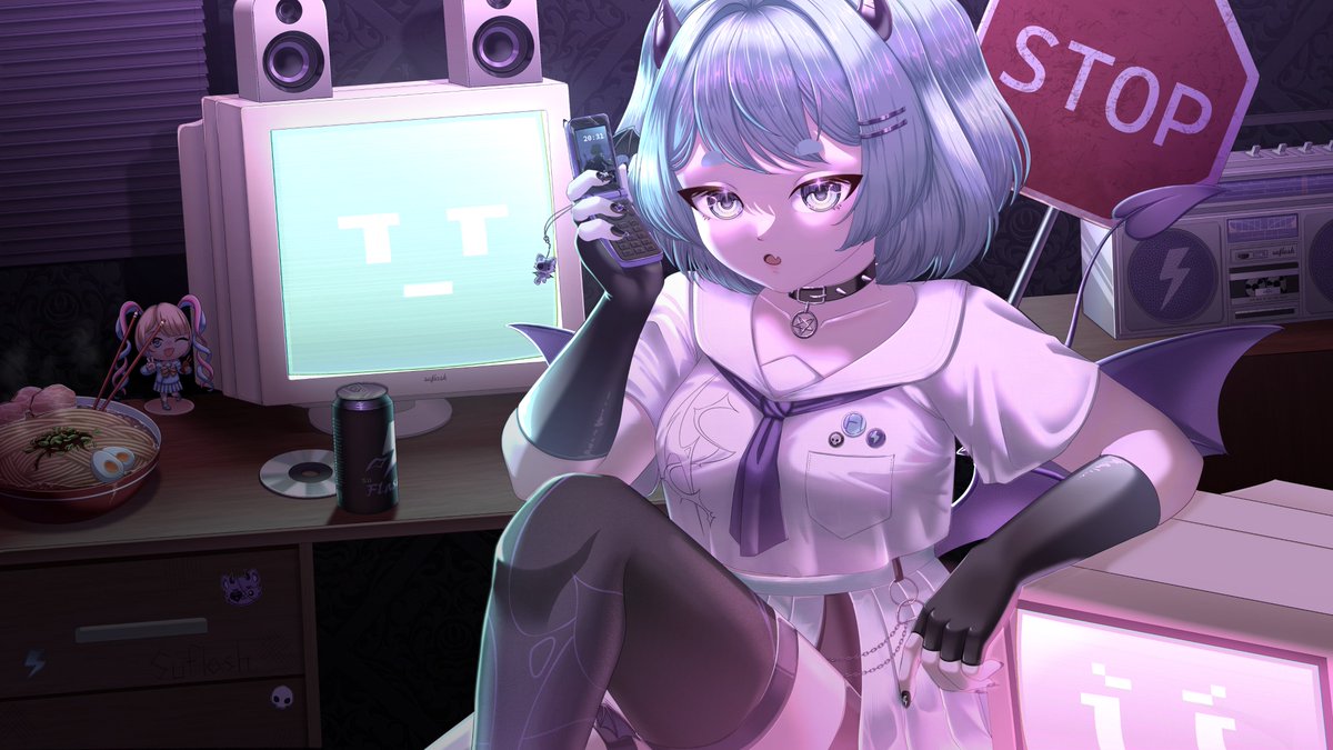 RouRou_of's tweet photo. My work for the contest from VTuber to Twitch: Suflash

It's been a while since I've drawn anything complex. I really liked the look of the finished piece. It came out very cozy and detailed 
#VTuber_fanart #didgitalart #VTuber https://t.co/sii7tNEsPf