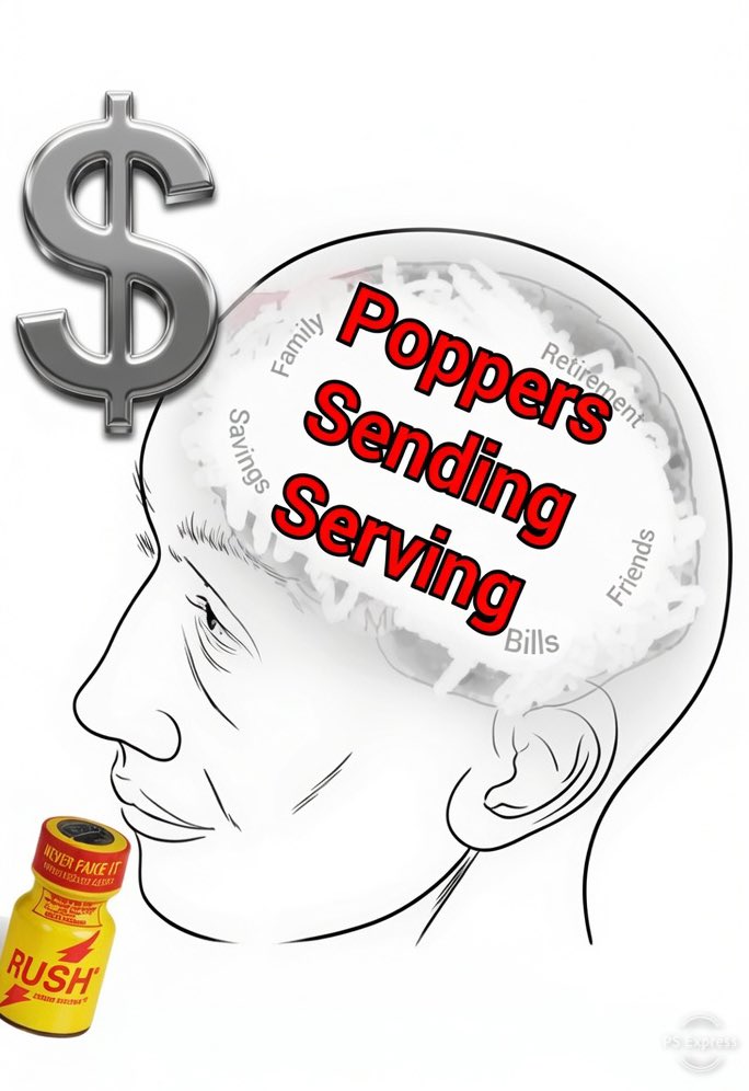 PromoJacked's tweet photo. Lose ALL financial control. USE poppers 😈🤑💰 https://t.co/kaptfqwDUG