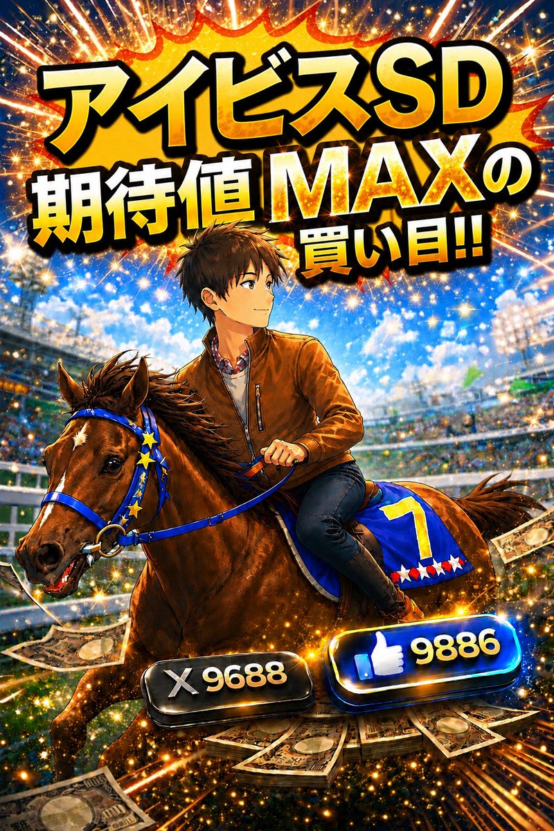 Bakenginmi's tweet photo. 2026年 新潟7R アイビスSD(G3)【買い目・note掲載】

🔥「期待値の極意」を学んだ期待のルーキーが、
１週間死ぬ気で分析した渾身の買い目🔥

https://t.co/IvGk7I2RSO https://t.co/cL89bCtArB