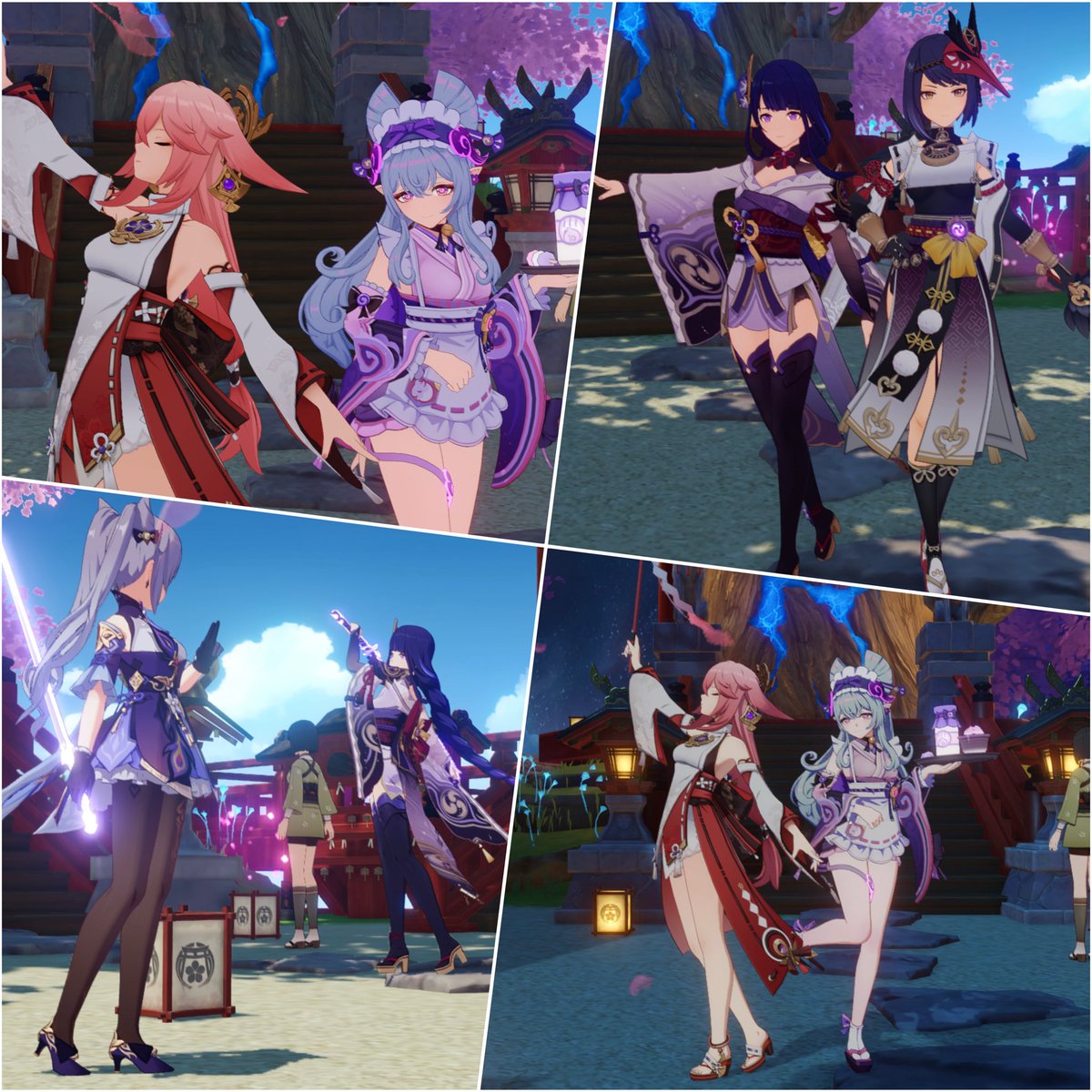 ntm_naisyo's tweet photo. 昨日のなつりゅマルチ〜！🥰

いつもの樹脂消費と地方伝説狩り🤜🤛
からの、ガチャのこととか色々雑談しながら写真撮ったり、一緒にダンスイベしたりしてめちゃ楽しかった♪
おふざけも楽しいけど、普通に遊ぶだけでも楽しくてほんとに癒しだ♡

\ いつもありがとう〜！大感謝🫶/ https://t.co/Env2mGotvV