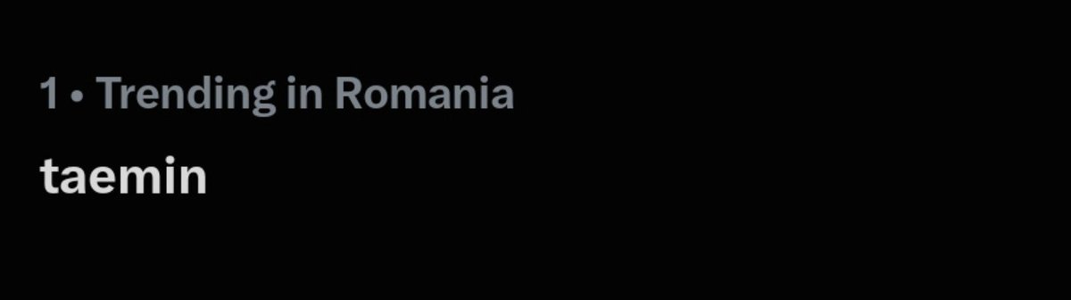 h0urlytaemin's tweet photo. #TAEMIN is still trending #1 in Romania hours after his groundbreaking performance. https://t.co/n7cZ2EcJKp