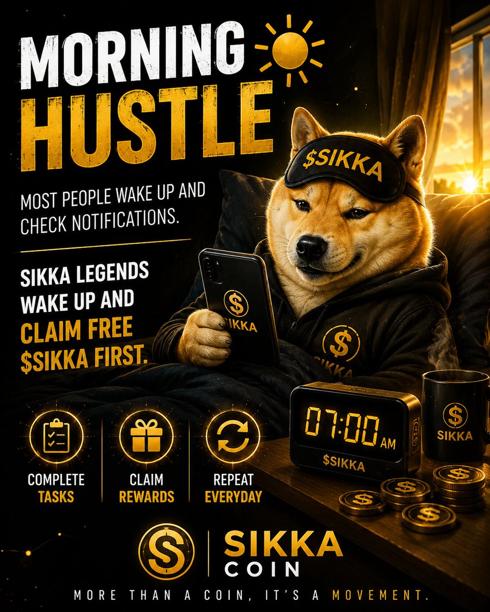 pawaneshwar2003's tweet photo. Wake up. Complete tasks. Claim rewards. 🚀
The SIKKA movement is growing every day. Don't miss your chance to be part of it.
👉 Join us today: 🌐 https://t.co/ec09uUp8ls⁠� 📢 https://t.co/dz8LQHmher
#SIKKACOIN #Crypto #Web3‌‌ https://t.co/gMh2cliFNF