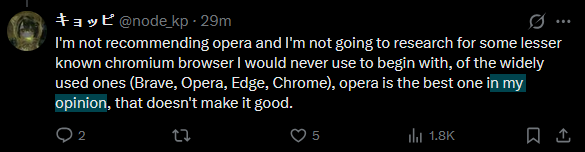 node_kp's tweet photo. @Absolulyte @LiterallyHank @cythmax @LuxAlpha I don't use that language in my condemnation of brave because I know that it's bad!  I hope this helps you understand the difference in language being used! https://t.co/fOl1rHmeNx