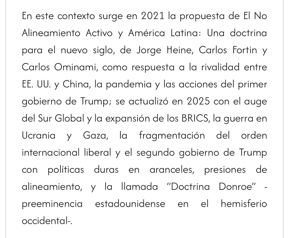 cesarmontanog's tweet photo. 📌Comparto mi columna de opinión: “Nueva brújula para América Latina”. Ruptura del orden mundial y competencia entre potencias exigen que América Latina cuente con estrategia renovada.
@el_telegrafo #AméricaLatina #NoAlineamientoActivo
@uasbecuador
👉🏼 https://t.co/co3uoBHqiv https://t.co/hq6E0g1vc8