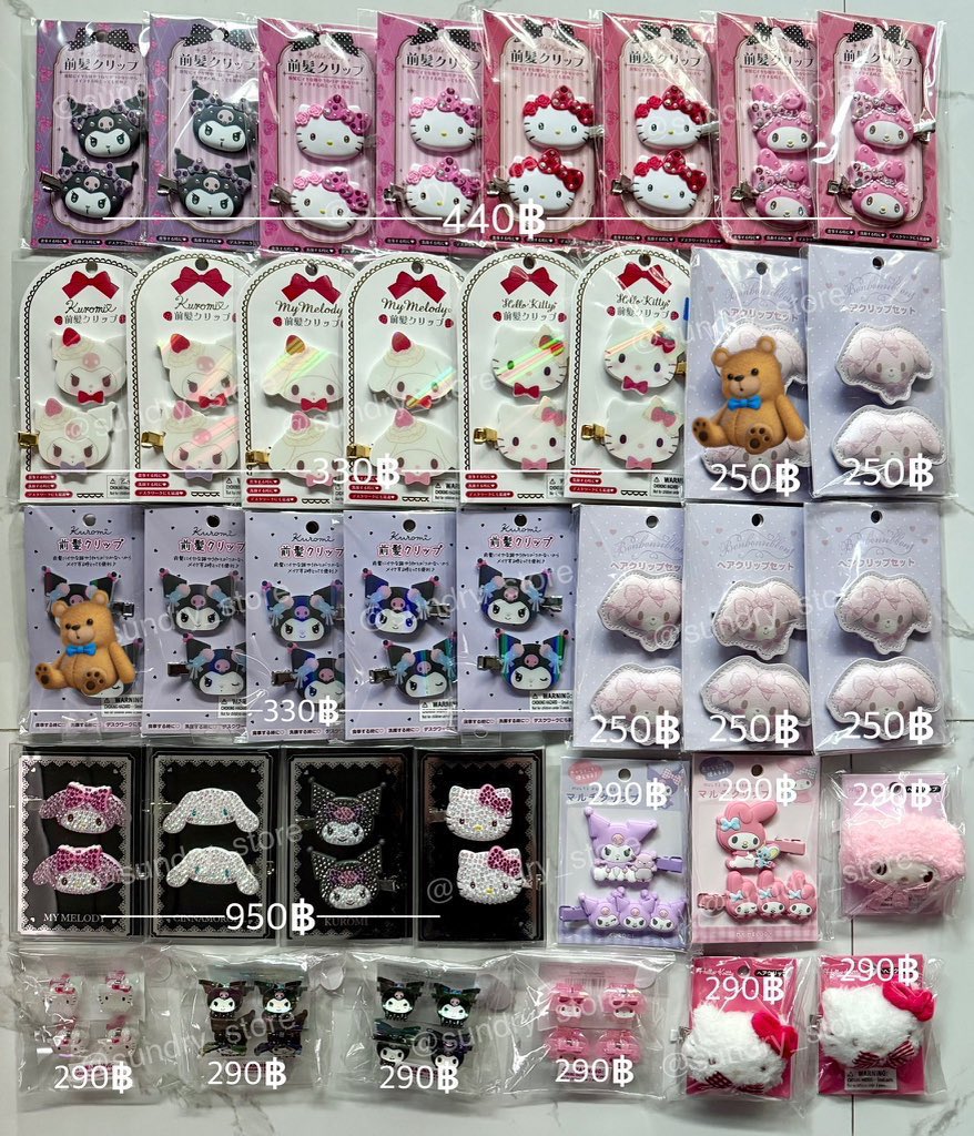 sundry_store1's tweet photo. พร้อมส่ง🌟 กิ๊บsanrio 
ราคาตามภาพ ส่งฟรี💫

❌ปอมปอมเต็มตัว
❌โบว์ซินนาม่อน

#ตลาดนัดซานริโอ้ #ตลาดนัดsanrio #ตลาดนัดปอนด์ภูวินทร์ #ตลาดนัดบังทัน #ตลาดนัดive #ตลาดนัดseventeen https://t.co/sWesGIr3fF