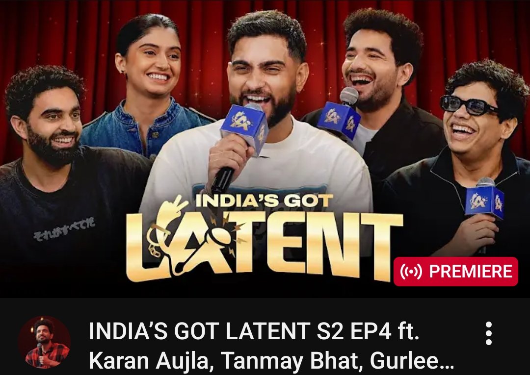 hajarkagalwa's tweet photo. Wake up babe, new India's Got Latent episode is just dropped https://t.co/Pp3zJoQ4DQ