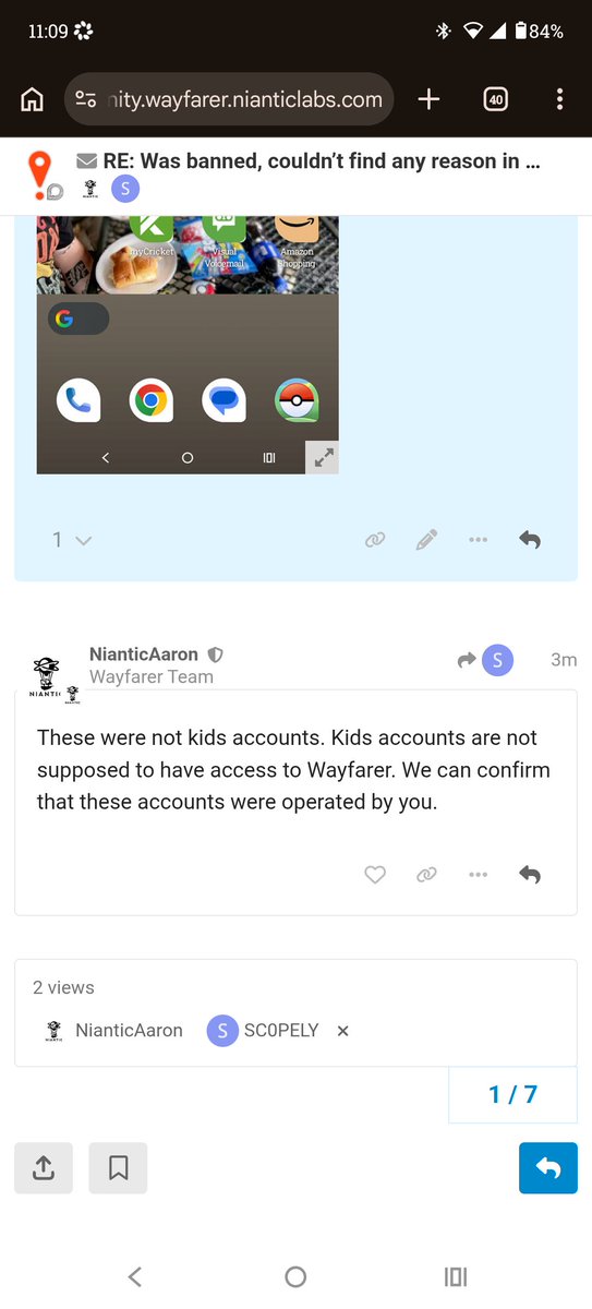 DFS_Shield's tweet photo. Multiple accounts were permanently banned, despite each person playing on their own device.
Simply asking for a fair manual review so any mistake can be corrected. We love PoGO and hope this can be investigated. #PokemonGO #Niantic #FalseBan #Appeal
@ScopelyExplore @pokeAK101 https://t.co/6yz8de2uLR