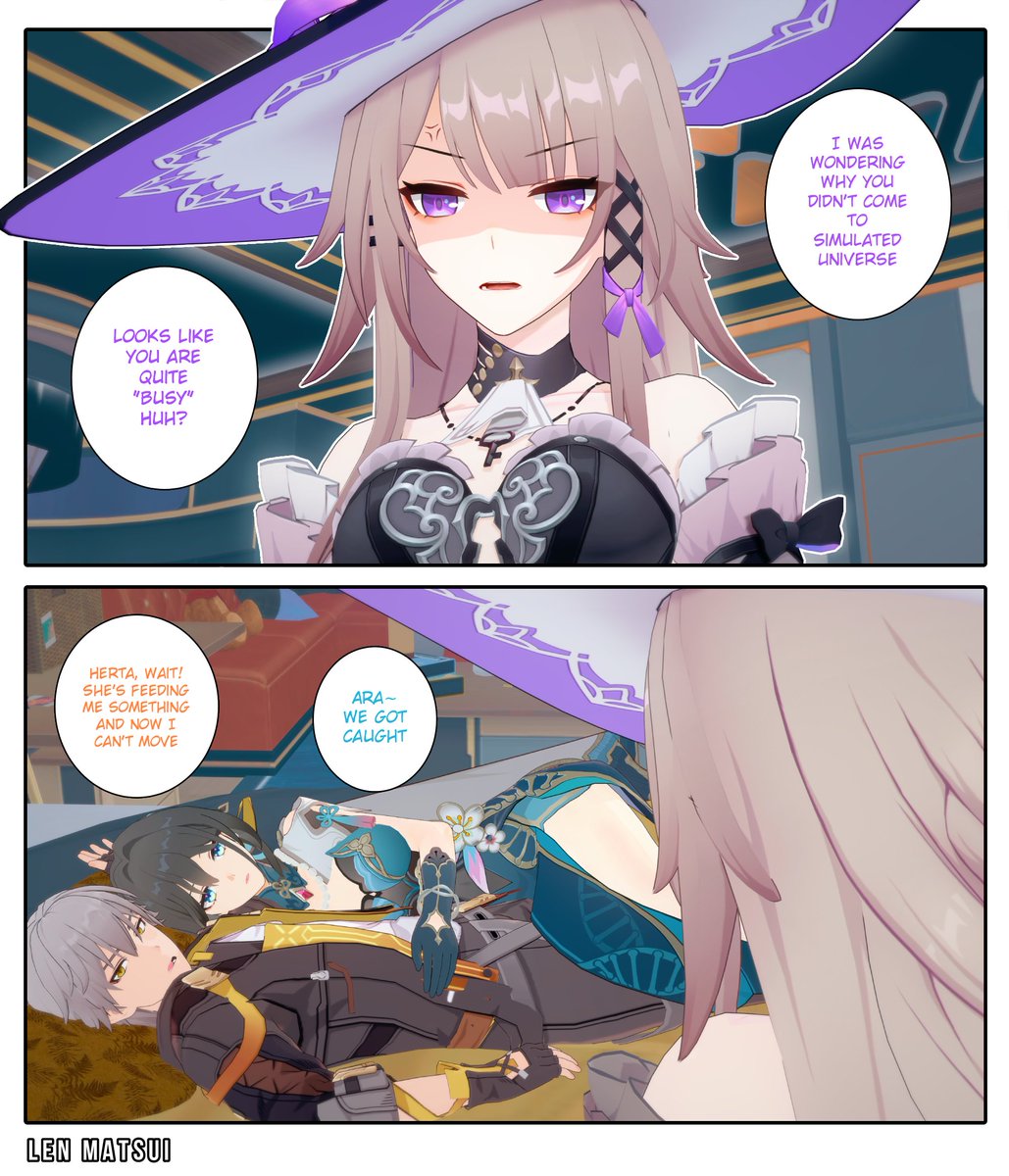 Len_Matsui's tweet photo. Herta and Ruan Mei 

#HonkaiStarRail #Herta #RuanMei https://t.co/CpbKa9XXPs