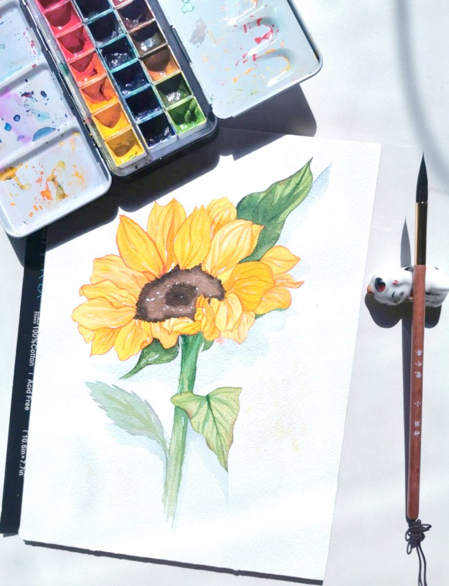 fancynancy0608's tweet photo. Tired of feeling stuck Try 10 mins of watercolor doodling daily—fun, low-pressure, and your first masterpiece could be a tiny sunflower #InterestBoost #CreativeJoy, https://t.co/GwhsZ54EOV