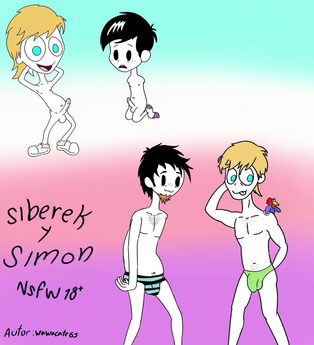 Wawacate65's tweet photo. Algunos dibujos fan art  nsfw que hice de siberek, literal soy el primero en hacerle rule a estos 2 personajes 
#siberek #nsfw #rule34 #XD https://t.co/zInl7hVf1Q