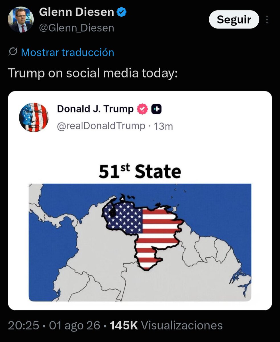 Javier_Torrox's tweet photo. Por avisar de esto cuando los EEUU invadieron Venezuela me llovieron insultos y amenazas por arrobas.

Pero a la realidad no le importa que a usted no le importe la realidad. https://t.co/tk4PNLjmWH